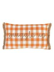 Gallery Home Orange Embroidered Snuggle Up Cushion - Image 1 of 2
