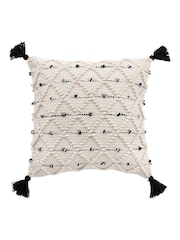 Gallery Home Black Textured Diamond Cushion - Image 1 of 1