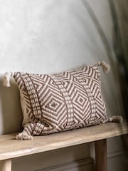 Gallery Home Cream Print Woven Cushion - Image 1 of 4