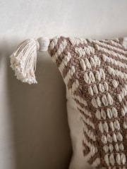 Gallery Home Cream Print Woven Cushion - Image 2 of 4