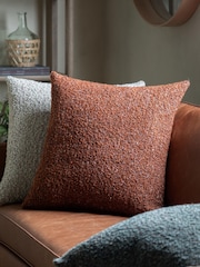 Gallery Home Orange Boucle Knife Edge Cushion - Image 1 of 4