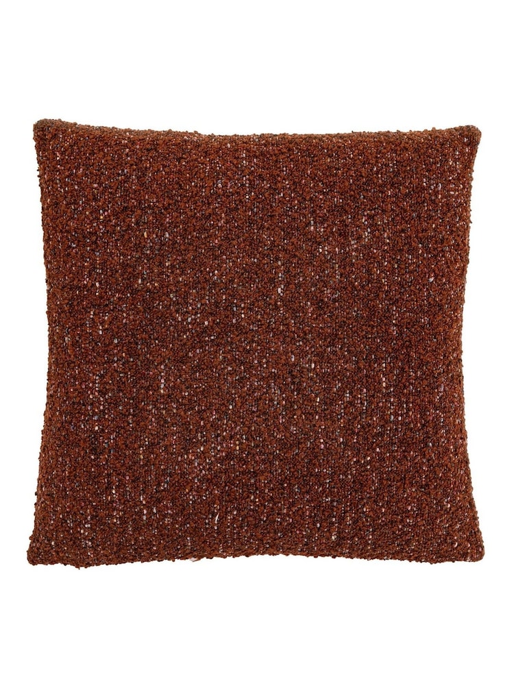 Gallery Home Orange Boucle Knife Edge Cushion - Image 4 of 4 Gallery Home Orange Boucle Knife Edge Cushion - Image 4 of 4