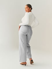 Grey Hourglass Wide Leg Jeans - Image 2 of 8