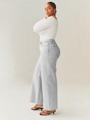 Grey Hourglass Wide Leg Jeans - Image 3 of 8