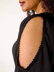 Túnica Roman Curve com acabamento em pompom e bainha tipo Hanky hem - Imagem 5 de 5