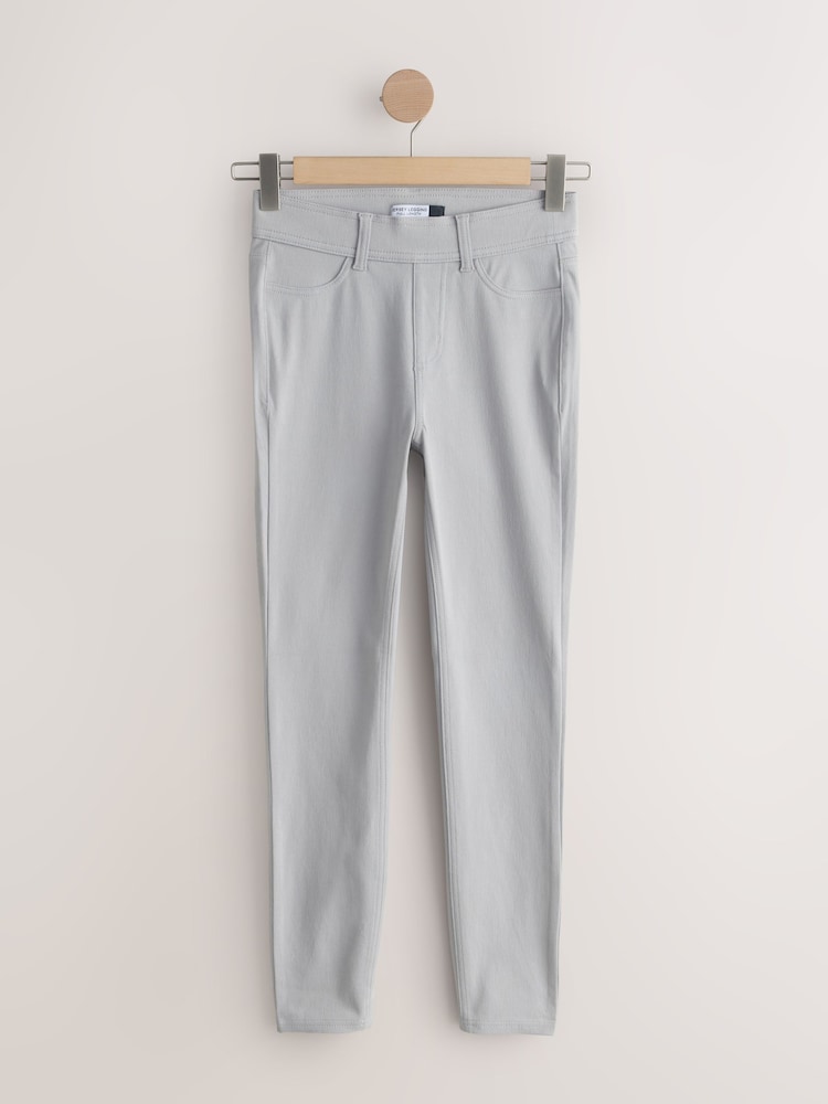 Black/ Rinse Blue/ Grey Full Length Jersey Denim Leggings 3 Pack - Image 2 of 6 Black/ Rinse Blue/ Grey Full Length Jersey Denim Leggings 3 Pack - Image 2 of 6