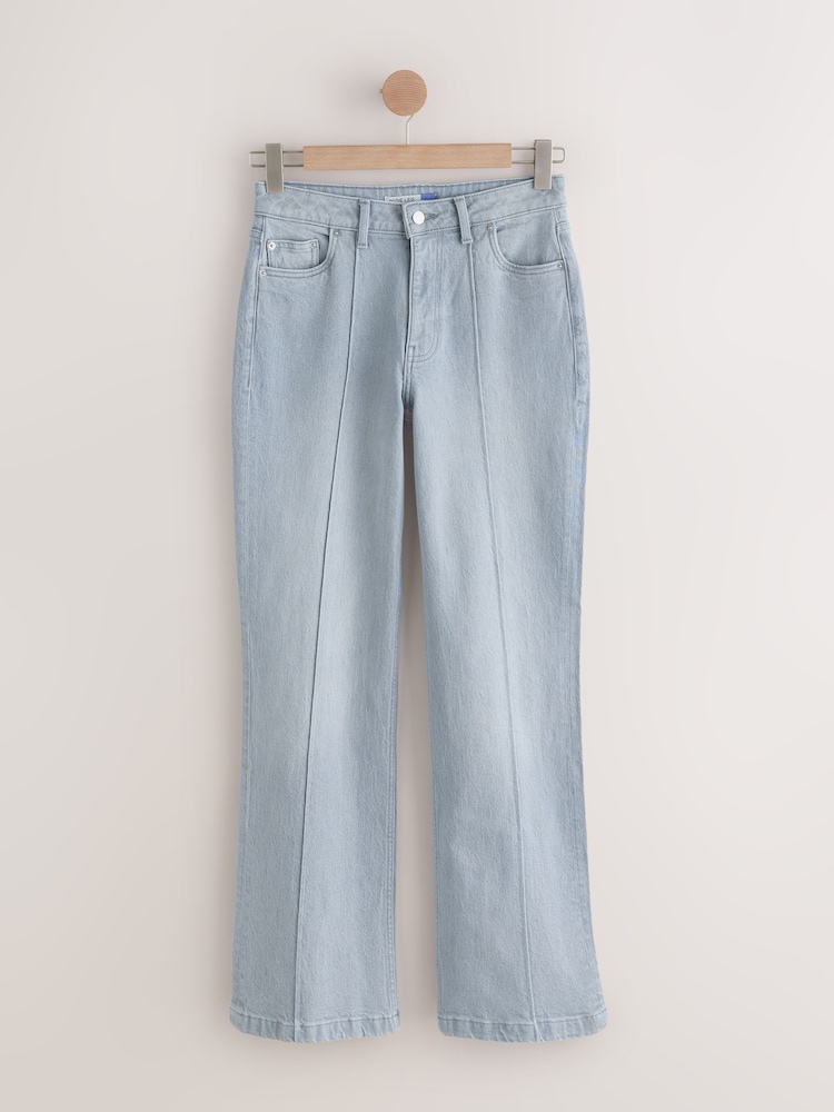 Grey Seam Front Wide Leg Jeans - Image 1 of 3