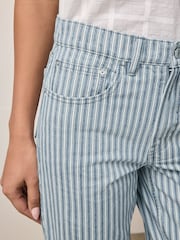 Grey Striped Column Mom Jeans - Image 5 of 9