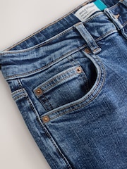 Azul medio - Cropped Straight Leg Jeans - Imagen 8 de 9