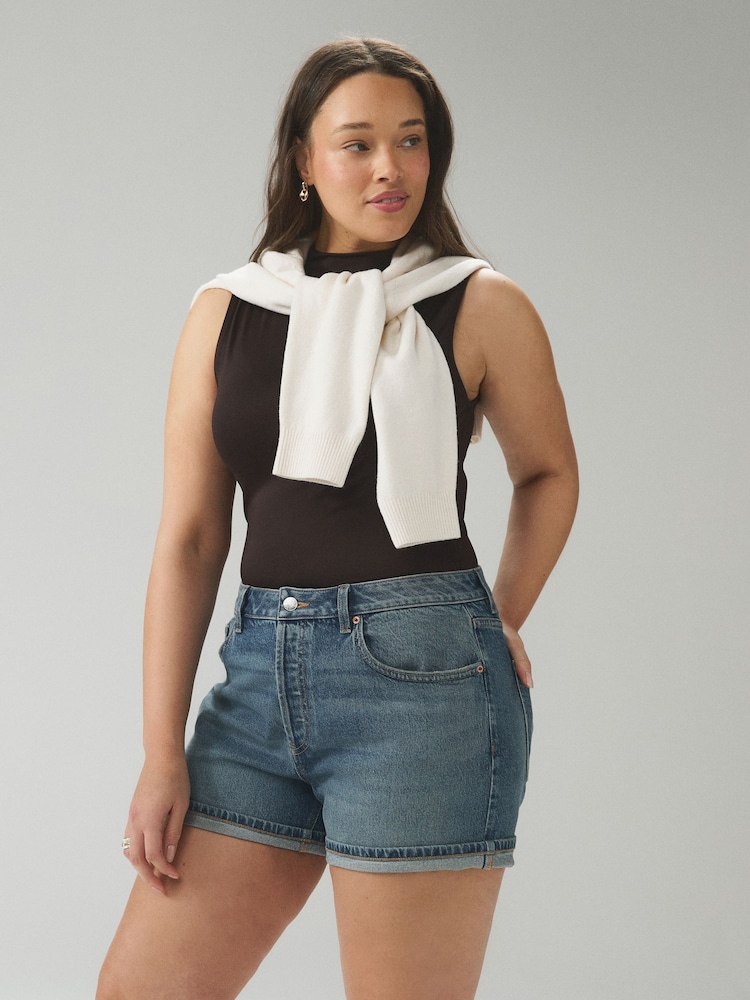 Mittelblau - Hourglass Denimshorts - Bild 1 von 4