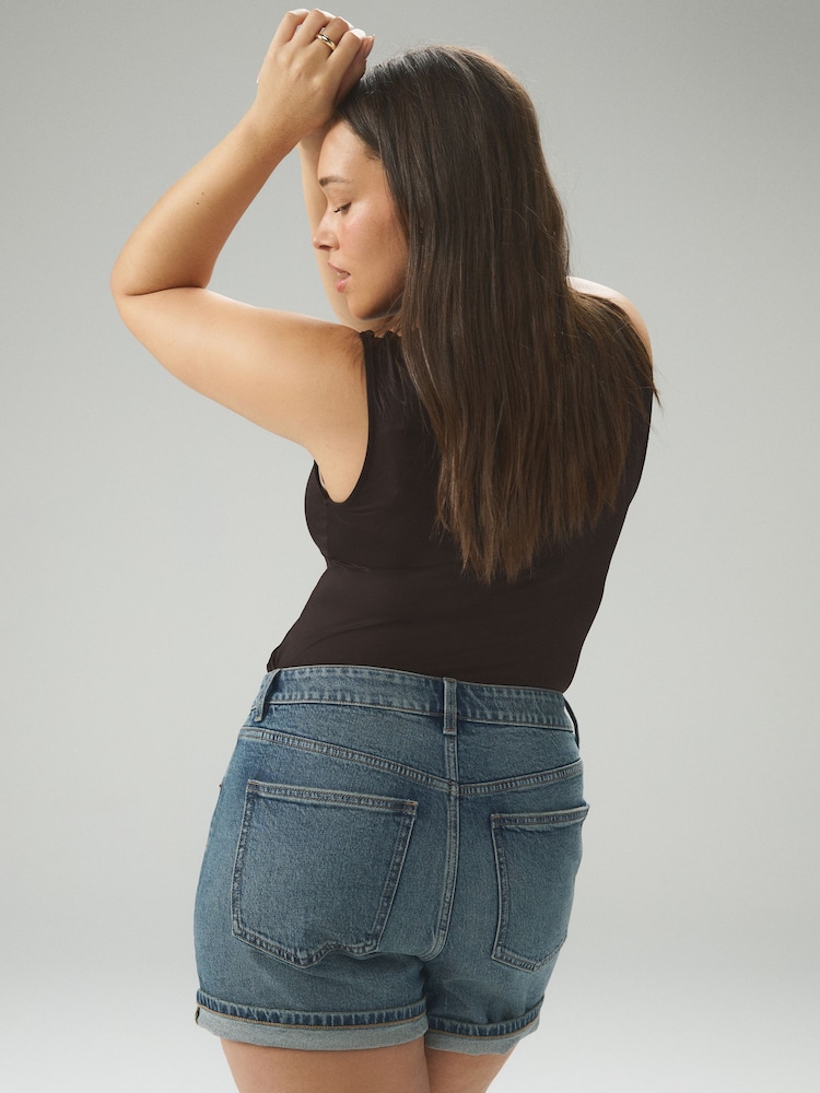 Mittelblau - Hourglass Denimshorts - Bild 2 von 4