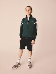 Green/Black Panelled Sports Zip Through Jacket (3-16yrs) - Image 5 of 11