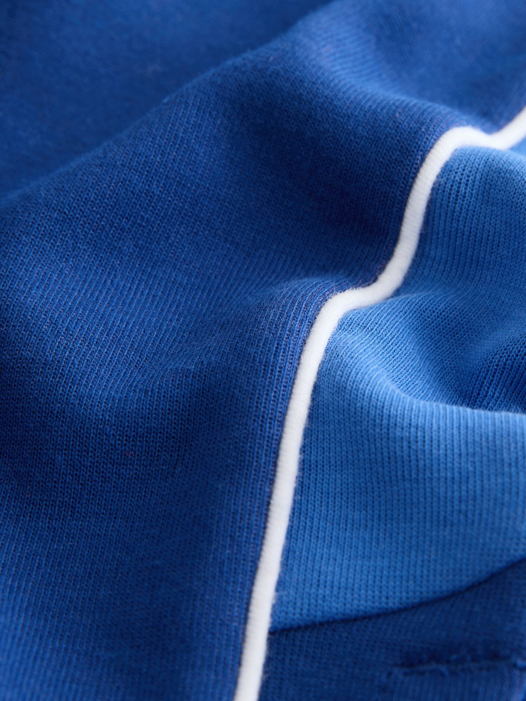 Buy Cobalt Blue/Black Panelled Sports Zip Through Jacket (3-16yrs