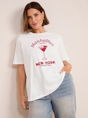 Camiseta com slogan Friends Like These Crew gola redonda - Imagem 1 de 5