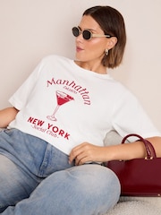 Camiseta com slogan Friends Like These Crew gola redonda - Imagem 2 de 5