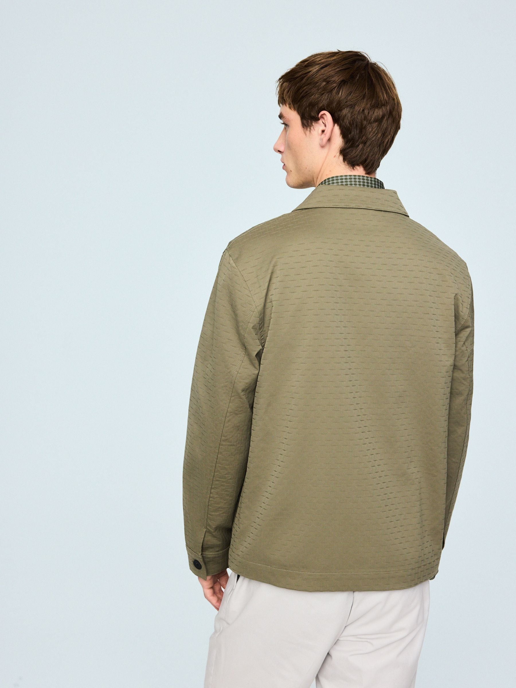 Buy Sage Green N. Premium Textured Smart Technical Jacket from Buy Sage Green N. Premium Textured Smart Technical Jacket from