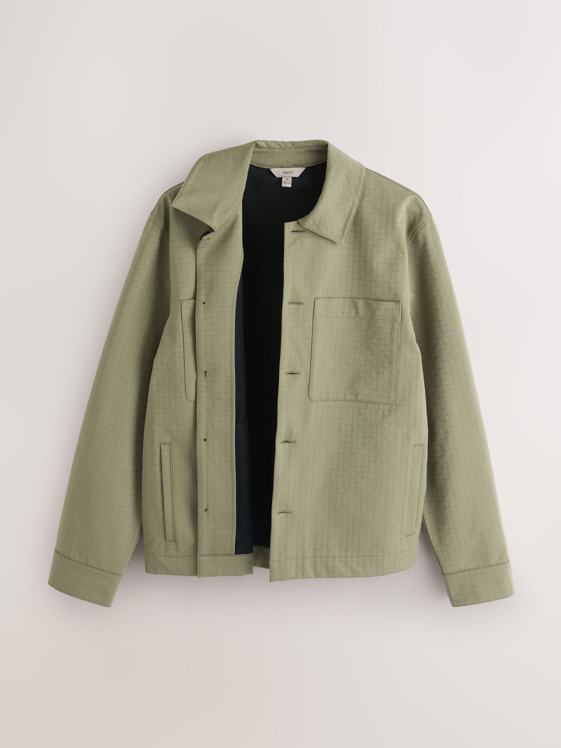 Buy Sage Green N. Premium Textured Smart Technical Jacket from the