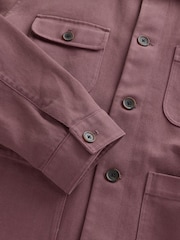 Mauve Pink Garment Dyed Chore Jacket - Image 10 of 11