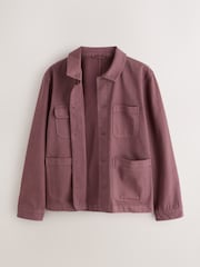 Mauve Pink Garment Dyed Chore Jacket - Image 2 of 5