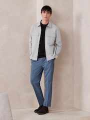 Ecru N. Premium Jersey Zip Through Shacket - Image 2 of 7