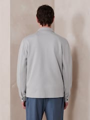 Ecru N. Premium Jersey Zip Through Shacket - Image 3 of 7