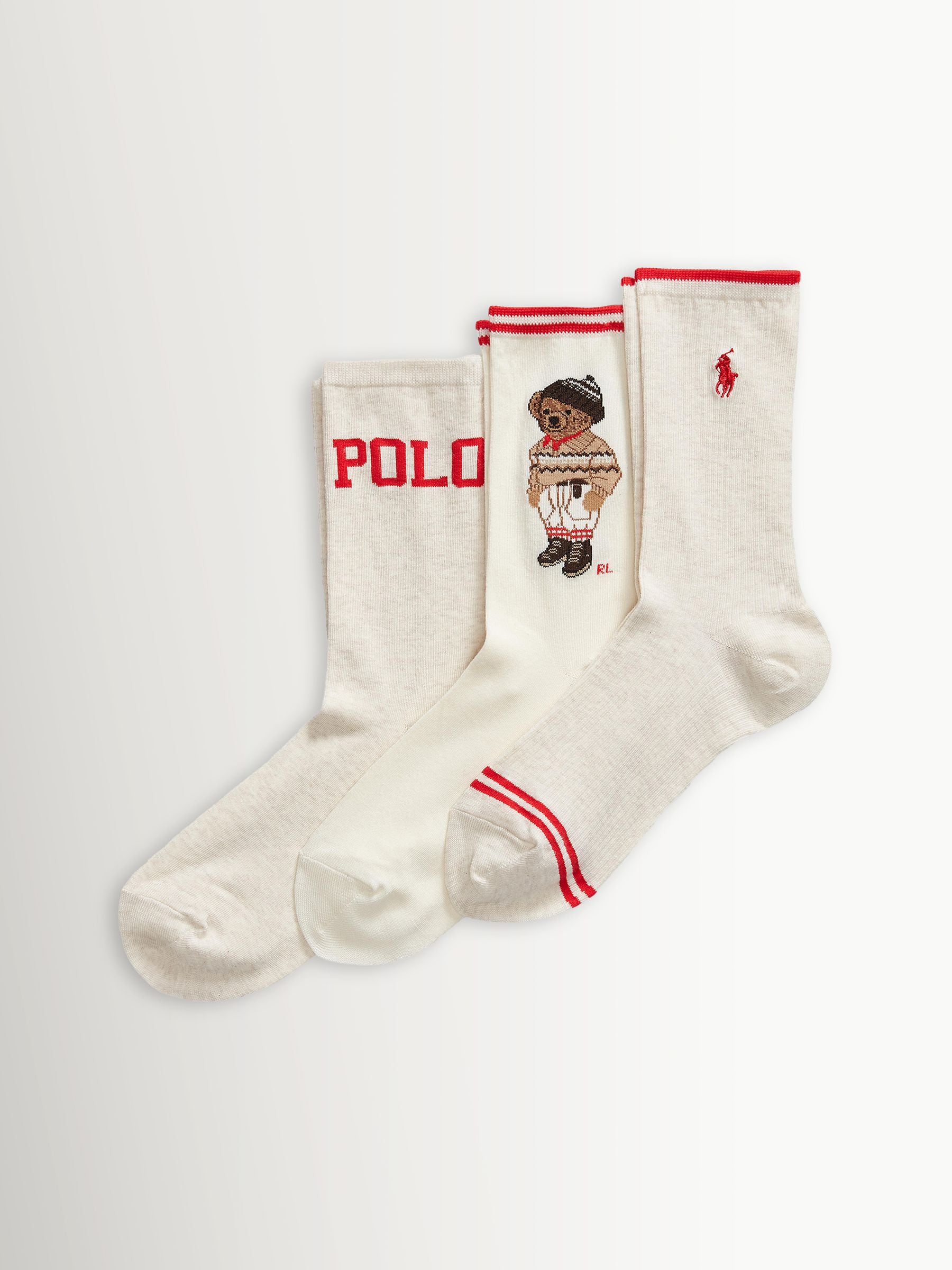 Buy Polo Ralph Lauren Cream Bci Combed Cotton Colorado Bear Gift