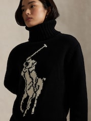 Polo Ralph Lauren Black Sweater Pullover Jumper - Image 4 of 7
