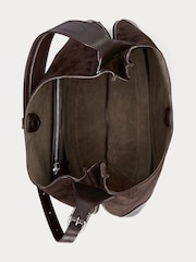 Polo Ralph Lauren Brown Suede Leather Bag - Image 4 of 5