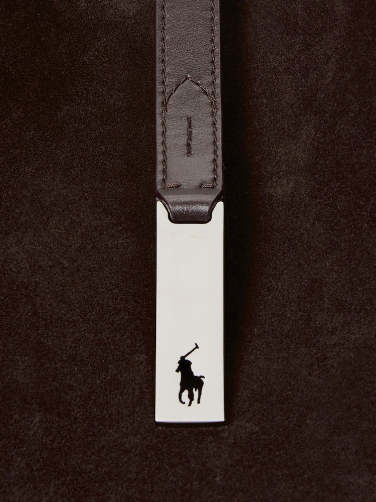 Polo Ralph Lauren Brown Suede Leather Bag - Image 5 of 5 Polo Ralph Lauren Brown Suede Leather Bag - Image 5 of 5