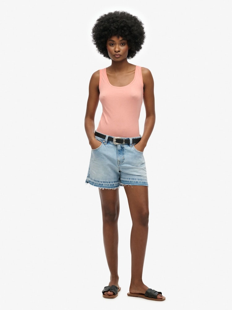 Superdry Pink Studios Lightweight Racer Vest Top - Image 1 of 6