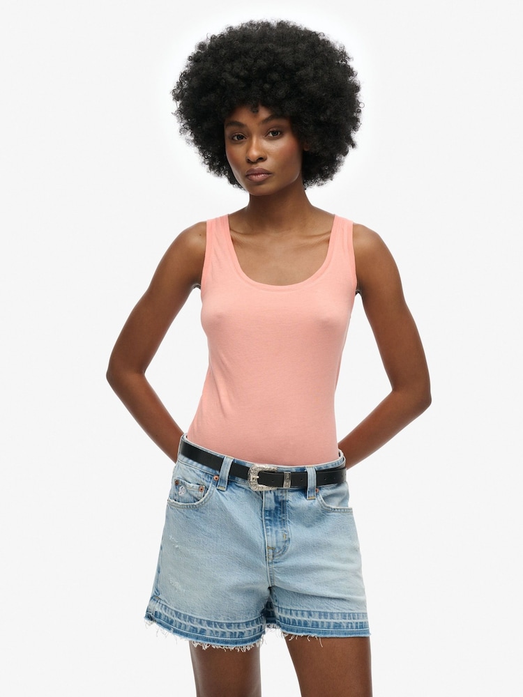 Superdry Pink Studios Lightweight Racer Vest Top - Image 2 of 6