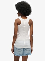 Superdry White Studios Lightweight Racer Vest Top - Image 3 of 6