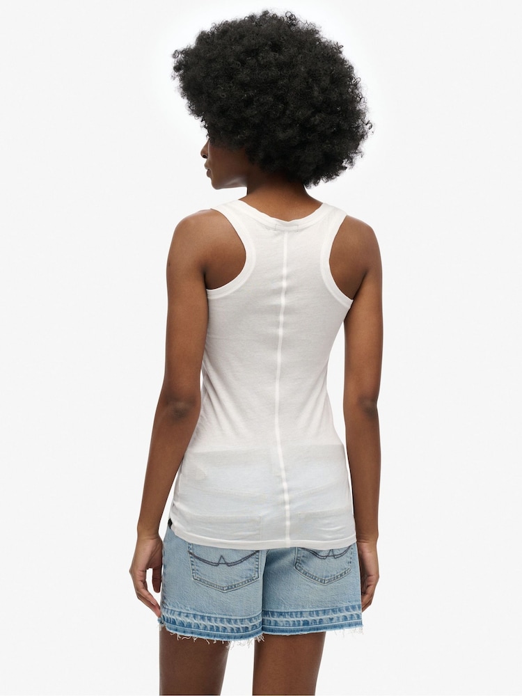 Superdry Studios Vest leve estilo nadador - Imagem 2 de 5