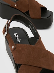Schuh True Suede Cross Strap Sandals - Image 3 of 4