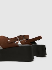Schuh True Suede Cross Strap Sandals - Image 4 of 4