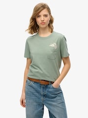 Superdry Green Psychic Readings Relaxed T-Shirt - Image 2 of 5
