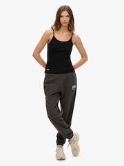 Superdry Grey Athletic Essential Boyfriend 100% Cotton Joggers - Image 2 of 6