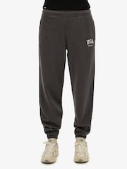 Superdry Grey Athletic Essential Boyfriend 100% Cotton Joggers - Image 4 of 6