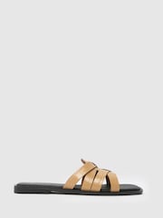 Schuh Tallie Croc Mule Flat Sandals - Image 1 of 4