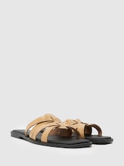 Schuh Tallie Croc Mule Flat Sandals - Image 2 of 4