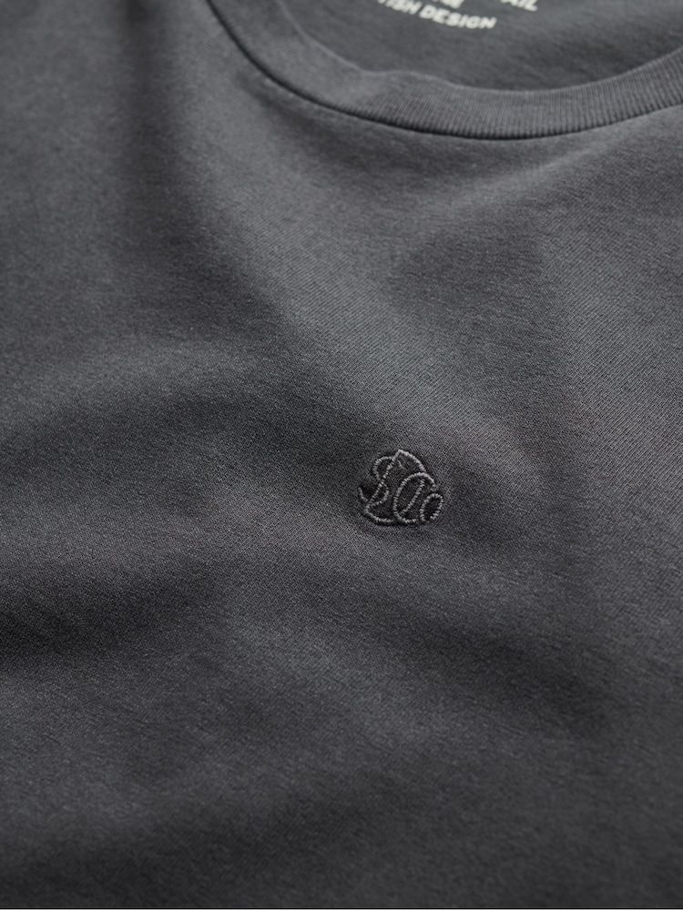 Superdry Grey Essentials Relaxed T-Shirt - Image 6 of 6
