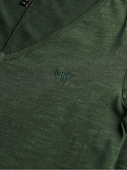 Superdry Green Short Sleeve Button Through Jersey Midi Dress - Image 7 of 7