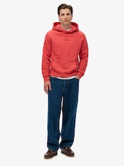 Superdry Red Micro Logo Hoodie - Image 3 of 6