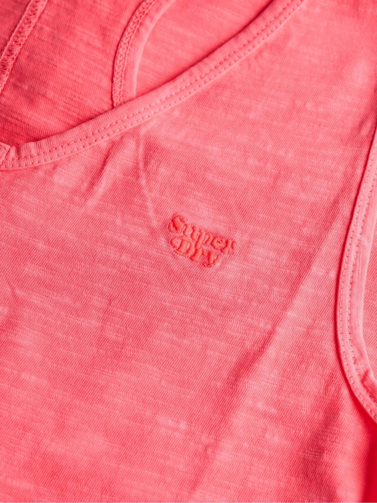 Superdry Pink Beach Jersey Vest Midi Dress - Image 7 of 7