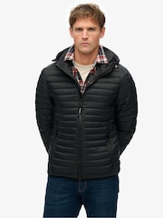Superdry Black Hooded Fuji Lite Jacket - Image 1 of 6