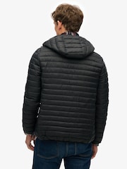 Superdry Black Hooded Fuji Lite Jacket - Image 2 of 6