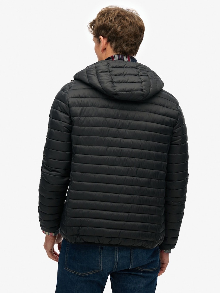 Superdry Black Hooded Fuji Lite Jacket - Image 2 of 6