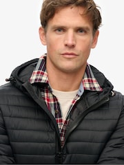 Superdry Black Hooded Fuji Lite Jacket - Image 3 of 6