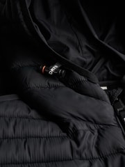 Superdry Black Hooded Fuji Lite Jacket - Image 6 of 6