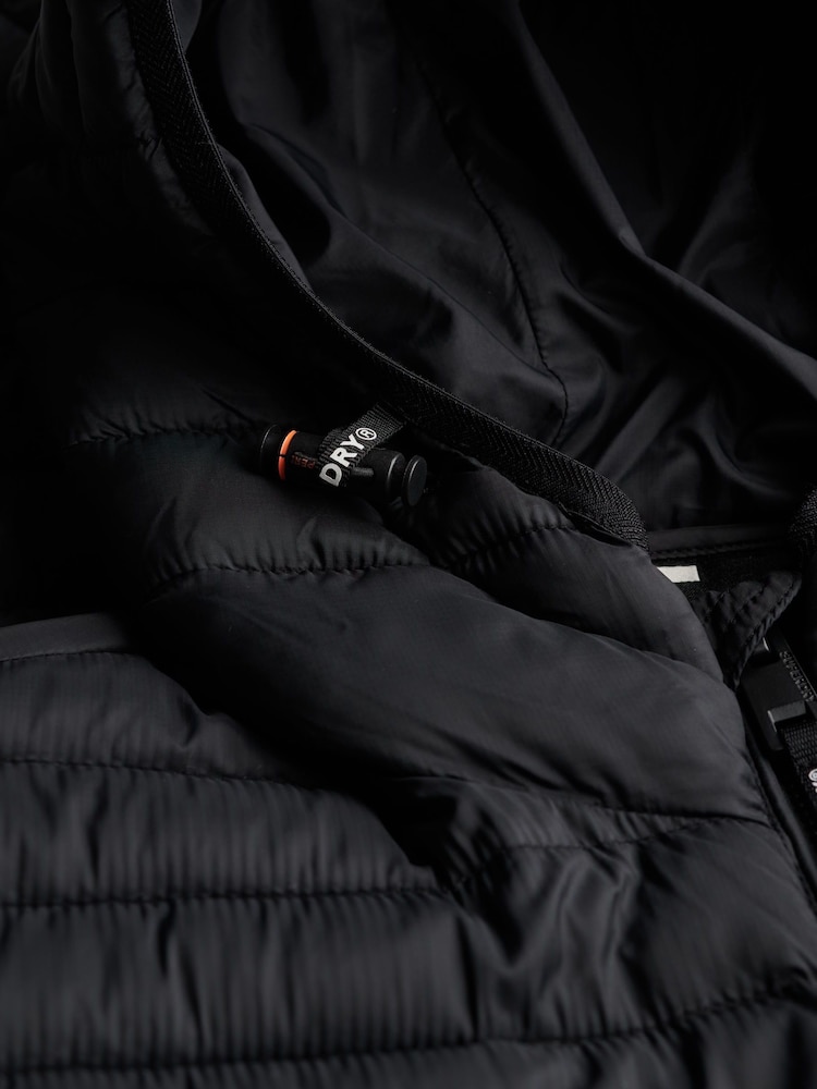 Superdry Black Hooded Fuji Lite Jacket - Image 6 of 6